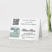 vintage Pickup Truck2 #1- customize Karte (Rückseite)