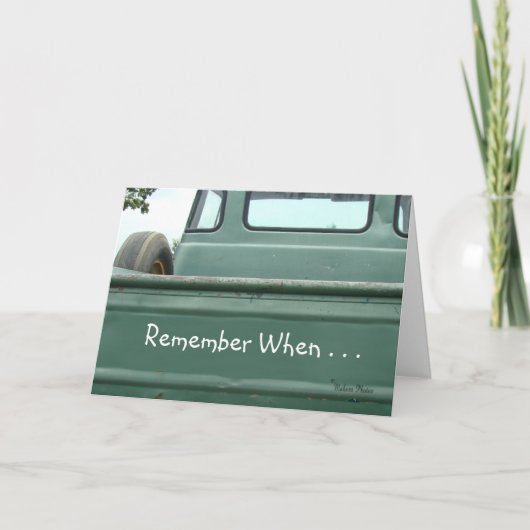 vintage Pickup Truck2 #1- customize Karte (Vorderseite)