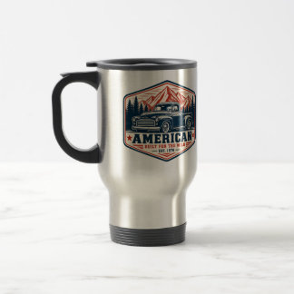 Vintage-Pickup-Truck Amerikanisch Gebaut Für Die W Reisebecher