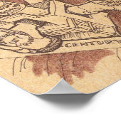 Vintage Pictorial Beverly Hills Map Poster 1974 (Ecke)