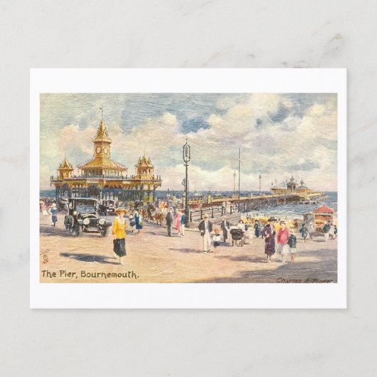 Vintage Pier, Bournemouth Postkarte (Vorderseite)