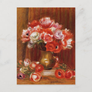 Vintage Pierre-Auguste Renoir Anemonen Feiertagspostkarte