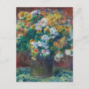Vintage Pierre-Auguste Renoir Chrysanthemum Postkarte