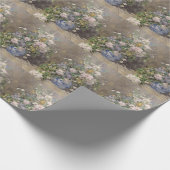 Vintage Pierre Auguste Renoir Frühlingsstrauß Geschenkpapier (Ecke)
