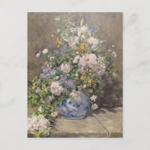 Vintage Pierre Auguste Renoir Frühlingsstrauß Postkarte