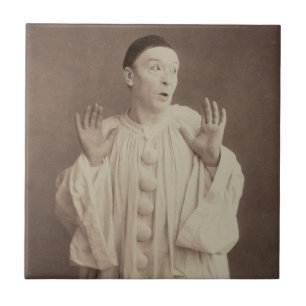 Vintage Pierrot Clown Fliese