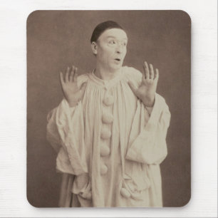Vintage Pierrot Clown Mousepad