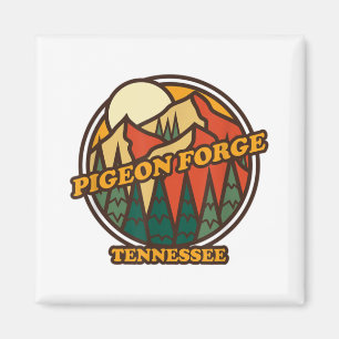 Vintage Pigeon Forge Tennessee Bergwandern Souveni Magnet