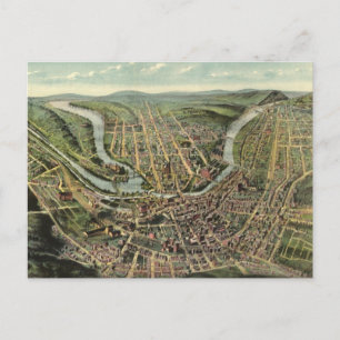 Vintage-Piktogrammkarte von Cumberland MD (1906) Postkarte