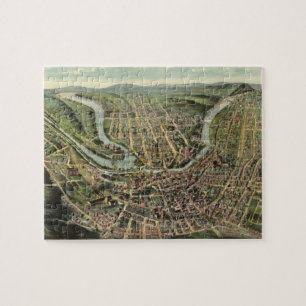 Vintage-Piktogrammkarte von Cumberland MD (1906) Puzzle