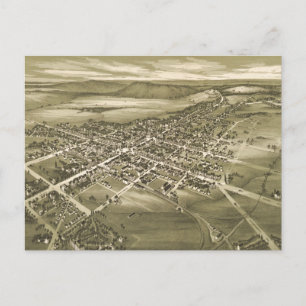 Vintage-Piktogrammkarte von Gettysburg PA (1888) Postkarte