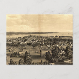 Vintage-Piktogrammkarte von Hamilton Ontario (1859 Postkarte