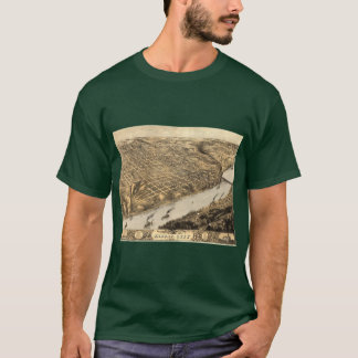 Vintage-Piktogrammkarte von Kansas City 1869 T-Shirt