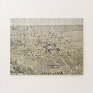 Vintage-Piktogrammkarte von McKinney Texas (1876) Puzzle