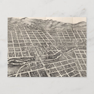 Vintage-Piktogrammkarte von Reno Nevada (1907) Postkarte