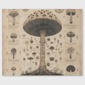 Vintage Pilz-Botanikkarte (10) Geschenkpapier (Flach)
