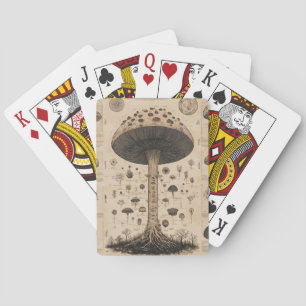 Vintage Pilz-Botanikkarte (10) Spielkarten