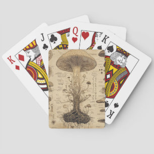 Vintage Pilz-Botanikkarte (5) Spielkarten