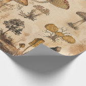 Vintage Pilz-Botanikkarte (6) Geschenkpapier (Ecke)