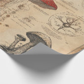 Vintage Pilz-Botanikkarte (8) Geschenkpapier (Ecke)