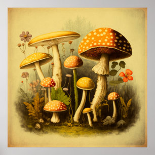 Vintage Pilz Digital Art 7 Poster
