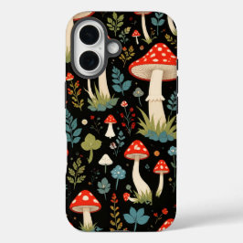 Vintage-Pilz-Handyhülle iPhone 16 Hülle