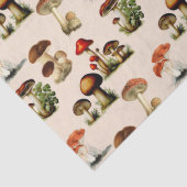 Vintage Pilz- und Pilzkunst Seidenpapier (Detail)