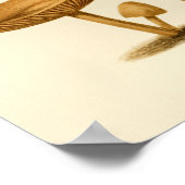 Vintage Pilze 1861 Kunstdruckgelb Poster (Ecke)