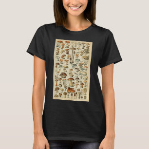 Vintage Pilze botanische wissenschaftliche Illustr T-Shirt