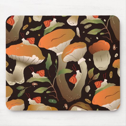 Vintage Pilze Mousepad (Vorne)