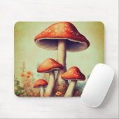 Vintage Pilze Mousepad (Mit Mouse)
