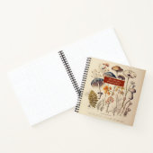 Vintage Pilze - Naturname und -gegenstand Notizblock (Innenseite)