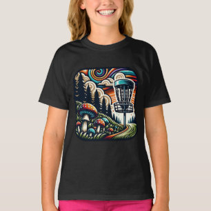 Vintage-Pilze und Disc-Golf-Anlage Ai-Kunst T-Shirt