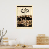 Vintage Pilze von Julie de Graag Poster (Küche)