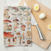 Vintage Pilzfungus-Illustration I Geschirrtuch (Viertel Falte)