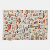 Vintage Pilzfungus-Illustration I Geschirrtuch (Horizontal)