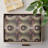 Vintage Pilzfutterpackung Seidenpapier (Geschenk)
