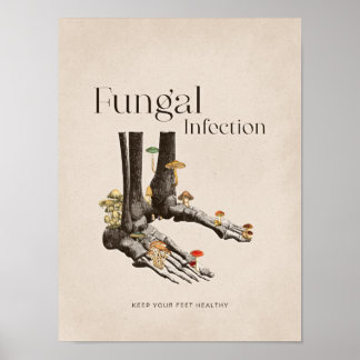 Vintage Pilzinfektion Poster