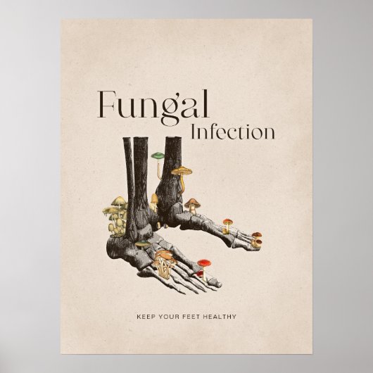 Vintage Pilzinfektion Poster (Vorne)