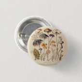 Vintage-Pilzkundler Button (Vorne & Hinten)