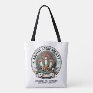 Vintage-Pilzsammler- und Mykologie-Club-Design Tasche