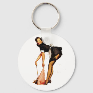 Vintage Pin-up-Girl-Schlüsselanhänger Schlüsselanhänger