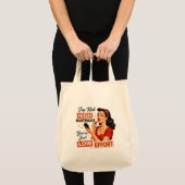 Vintage-Pin-Up-Model-Kunst Tragetasche (Vorderseite (Produkt))