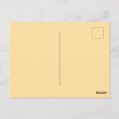 Vintage Pin-Up Power Shout Postkarte (Rückseite)