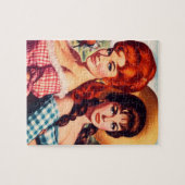 Vintage Pin-ups von Bauernmädchen Puzzle (Horizontal)