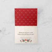 Vintage Pine Cone Weihnachtsfeier Danke (Innenseite)