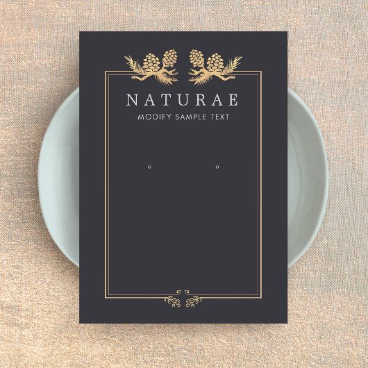 Vintage Pine Cones Earring Juwelier Display