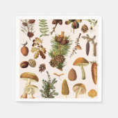 Vintage Pine Forest Treasures Muster Serviette (Vorderseite)