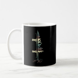 Vintage Pine Snowboard  Snowboard-Geschenk T-Shirt Kaffeetasse