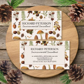 Vintage Pinecone, Blätter, Pilzfallen-Wald Visitenkarte